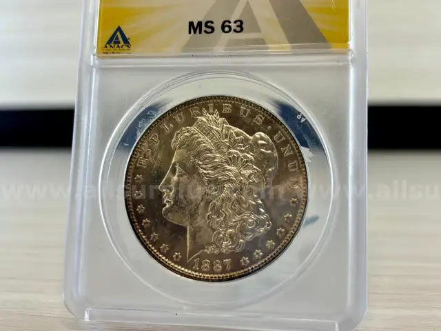 1887 MS 63 Morgan Silver Dollar