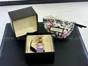 Gucci Interlocking Enamel Cuff Bracelet (Lilac)