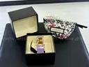 Gucci Interlocking Enamel Cuff Bracelet (Lilac)