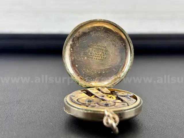 Antique Pocket Watch (Marked: Elgin 14K)