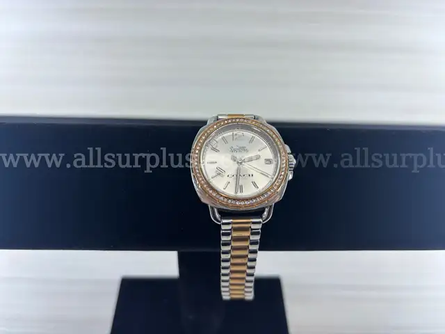 Watch (Marked: Coach) Tatum Crystal Rose Gold & Silver Tone Stainless Women's Watch