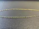Cable Rolo Chain Necklace  (Marked: 375)