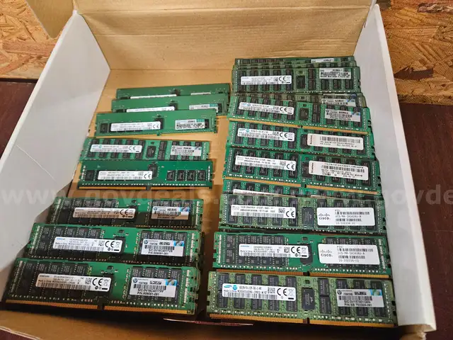 16GB PC4 Server RAM ✅ Lot of 108 Sticks, Mixed Brands/Models/Speeds