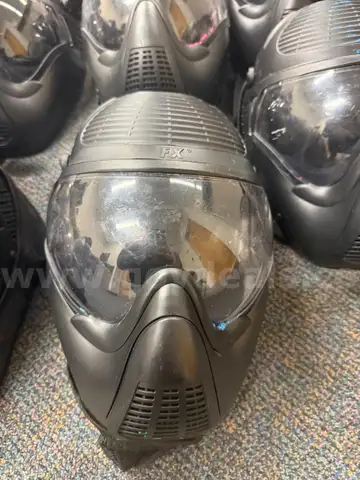 Lot of Simunition FX Helmets (FX 9002 & FX 9003) w/ Storage Bags