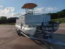 24&#x27; South Bay Center Console Fishing Pontoon &#x26; Trailer