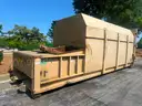 Self contained refuse split compactor