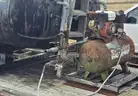 Boring machine with trailer