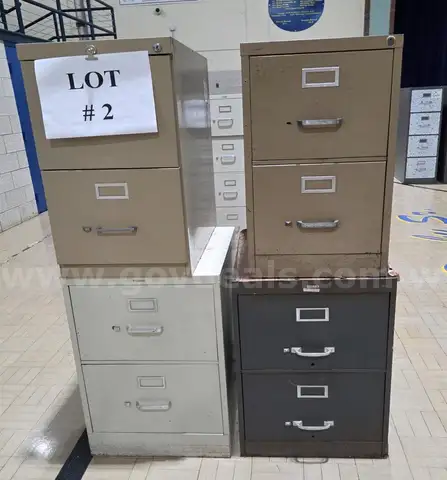 Lot 2: Two Drawer File Cabinets