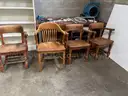 Wooden Chairs=5