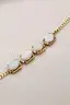 18k Gold Australian Opal Jewelry Set - Bracelet + Pendant