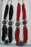 Lot of (2) Chinese Cinnabar Necklaces w/ Solid Silver Beads