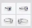 Vintage 14k White Gold Burmese Sapphire & Diamond Jewelry Set (Lot of 3 Pieces)