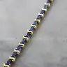 14K Gold-Plated Sterling Silver Sapphire Tennis  Bracelet
