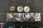 Large Lot of Colorized State Quarters - 13 Colonies Uncirculated Set, State Panels, Half Dollars, $1 Coin