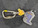 Lot of (2) DBI-SALA Lad-Saf™ X3 Rope Grab w/ Shock Absorber & Steel Carabiners– Fall Protection Device