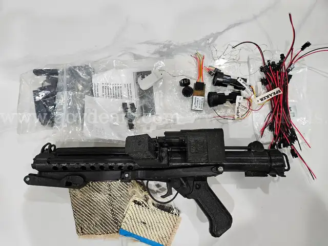 3D Printed Full-Scale Star Wars Stormtrooper E-11 Blaster Prop Comes w/ CAD Files/Obsidian Sound Car