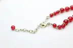 Antique Natural Red Jade Beaded Necklace
