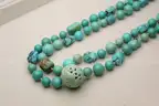 Vintage Multi-Strand Persian Carved Turquoise Necklace – Palisades Collection