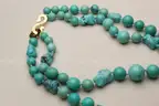 Vintage Multi-Strand Persian Carved Turquoise Necklace – Palisades Collection
