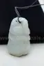 Handcraved Solid Nephrite Jade Necklace Pendant