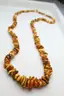 Natural Amber Chip Bead Necklace