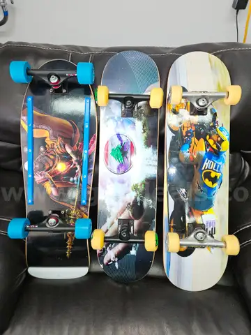 Lot of (3) NEW Pro-Built Competition Skateboards – Independent, Thunder, Spitfire, Bones