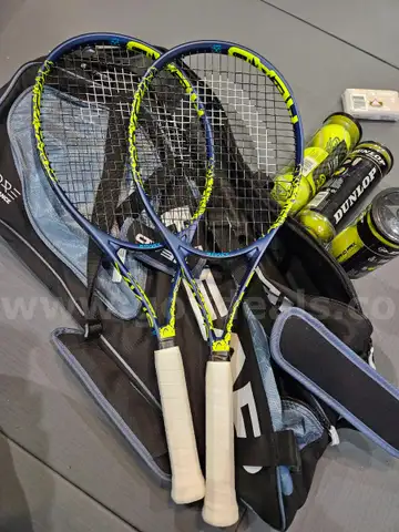 Lot of Tennis Racket & Gear Bundle