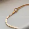 Vintage 14K Yellow Gold Natural Sapphire & Diamond Italian Necklace