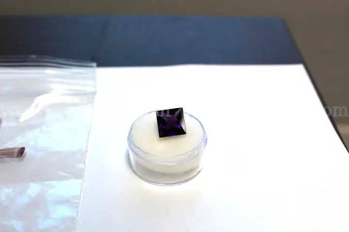 Princess Cut Natural Purple Amethyst - 4.11 total carats