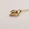 Estate Jewelry | Vintage 14K Yellow Gold Heart Natural Diamond Necklace
