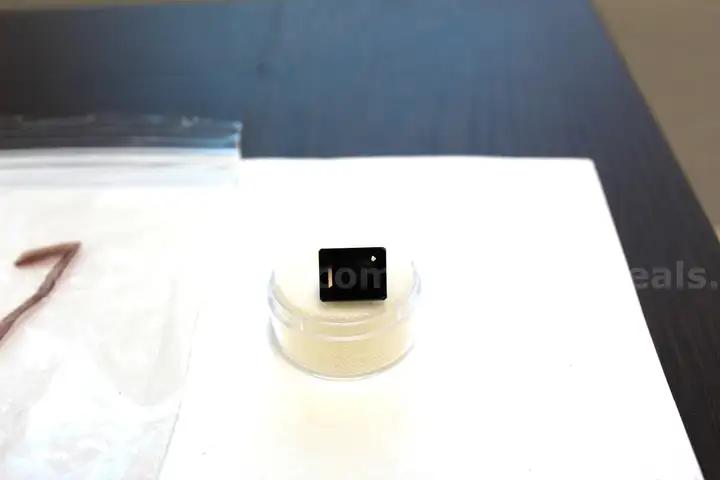 Brazil Midnight Black Tourmaline &#x2013; 9.00 Carats (Emerald Cut, AAA Natural)