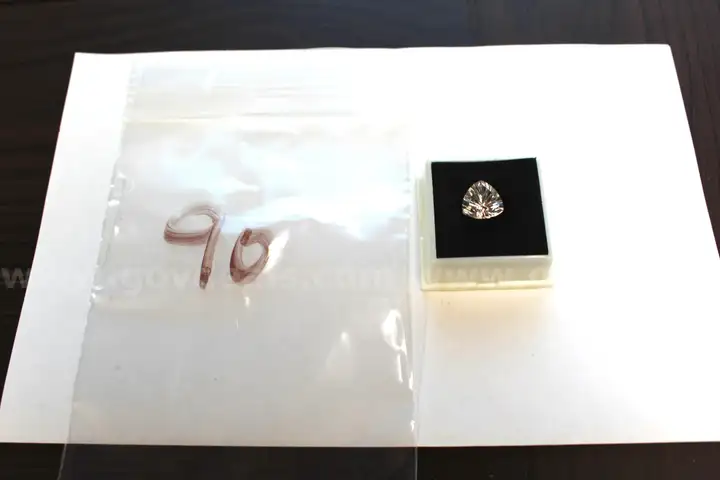 San Luis Potos&#xED;, Mexico Danburite &#x2013; 5.6 Carats (Trillion Concave Fancy Cut, AAA Natural)