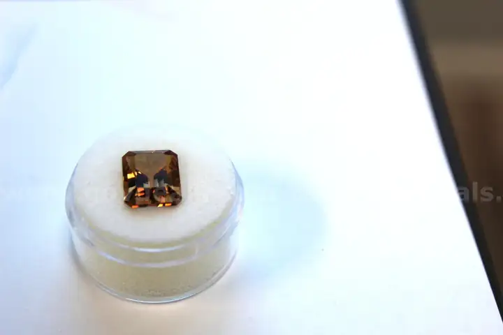 Emerald Cut Natural Imperial Orange Topaz - 7.42 carats