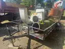 American Road Equipment Leaf Machine and Trailer