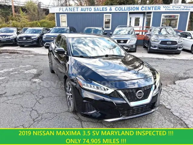 2019 Nissan Maxima 3.5 SV....MARYLAND INSPECTED !!! ONLY 74,905 MILES !!!