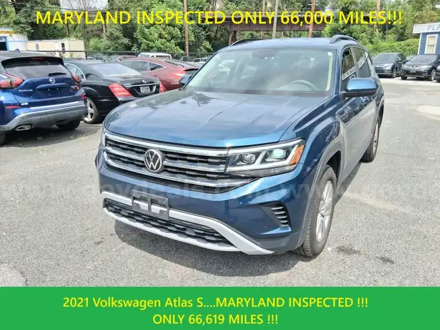 2021 Volkswagen Atlas S....MARYLAND INSPECTED !!! ONLY 66,619 MILES !!!
