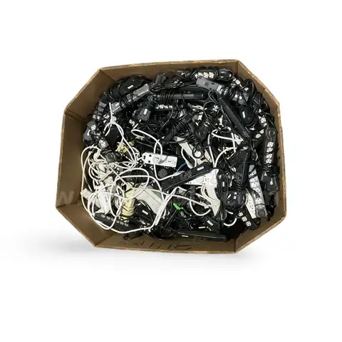 Lot of 242 mixed extension cords and APC surge protectors (models 120W, 60W, P6B). All units tested for basic functional