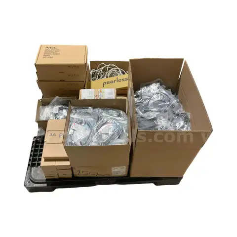 Lot of 619 New and Used IT Accessories Cables Adapters Cisco Modules and Stands