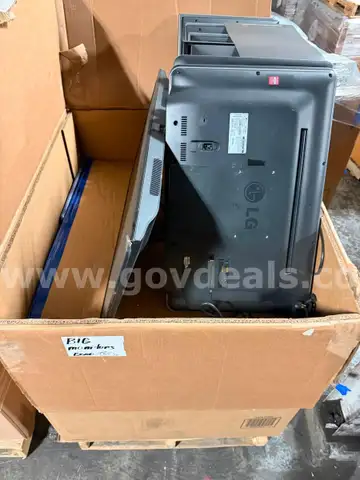 Lot of 124 mixed televisions on 5 skids. Various brands, models, and screen sizes. All units power on