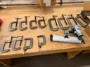 Shop Tools, Wrench, Clamps, Nail and Staple Gun, Qty 17Pcs