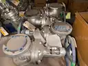 Valves, Gate, Ball, Check, Globe, Butterfly, .50 in to 6in, 150# to 800#, CS, SS, 1 LOT