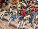 Valves, Gate, Ball, Check, Globe, Butterfly, .50 in to 6in, 150# to 800#, CS, SS, 1 LOT