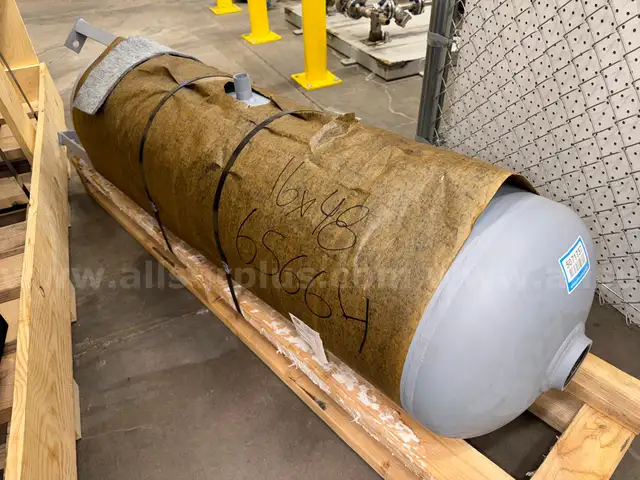 Pressure Vessel, 48In. S/S, 16In. DIA, 125PSI, Qty 1