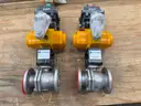 Valves, Actuated Ball and Plug Valves, Ranging From 0.5in to 2in Dia, 150# to 300#, Qty 17 Valves.
