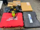Drills, Corded Hammer Drills/Drills, Magnetic Drill Press, Drill Bits and Supporting Equipment, Qty 1 Lot