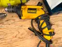 Drills, Corded Hammer Drills/Drills, Magnetic Drill Press, Drill Bits and Supporting Equipment, Qty 1 Lot