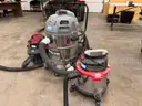 Vacuums, Shop Vac and Porter Cable Vacuums, Qty 3.