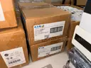 Electrical Components, Breakers, VFDs, Controllers, Transformers, and Computers, Qty 1 Lot