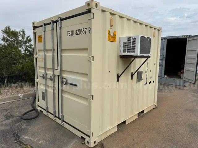 Shipping Container 10ft x 8.5ft x 8ft, With Contents, Qty 1.