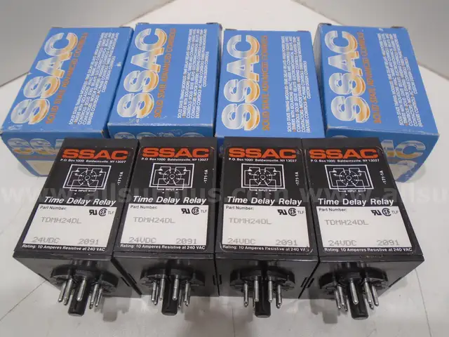 *NEW* SSAC TDMH24DL TIME DELAY RELAY